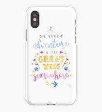 Beauty and the Beast Adventure Typography iPhone Case