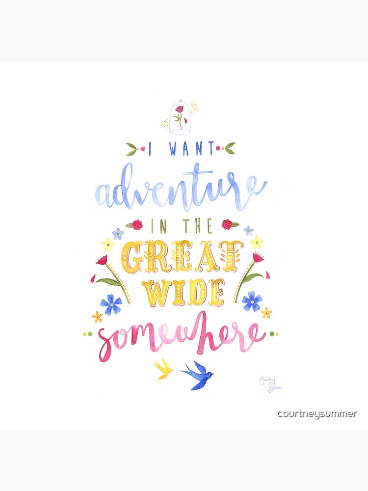 Tipografía de la aventura de la bella y la bestia de courtneysummer