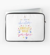 Beauty and the Beast Adventure Typography Laptop Sleeve