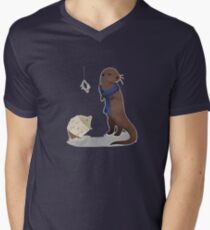 animalock Men's V-Neck T-Shirt