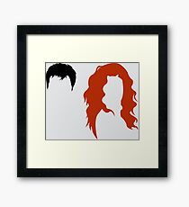 Minimalist Will & Grace Framed Print