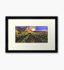 Colorado C in Sunset Framed Print