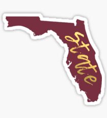 garnet & gold florida state Sticker