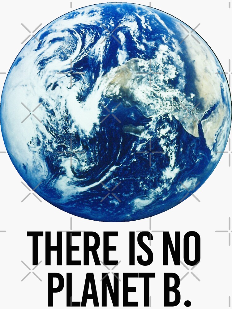 "There Is No Planet B" Sticker By Partyfarty | Redbubble