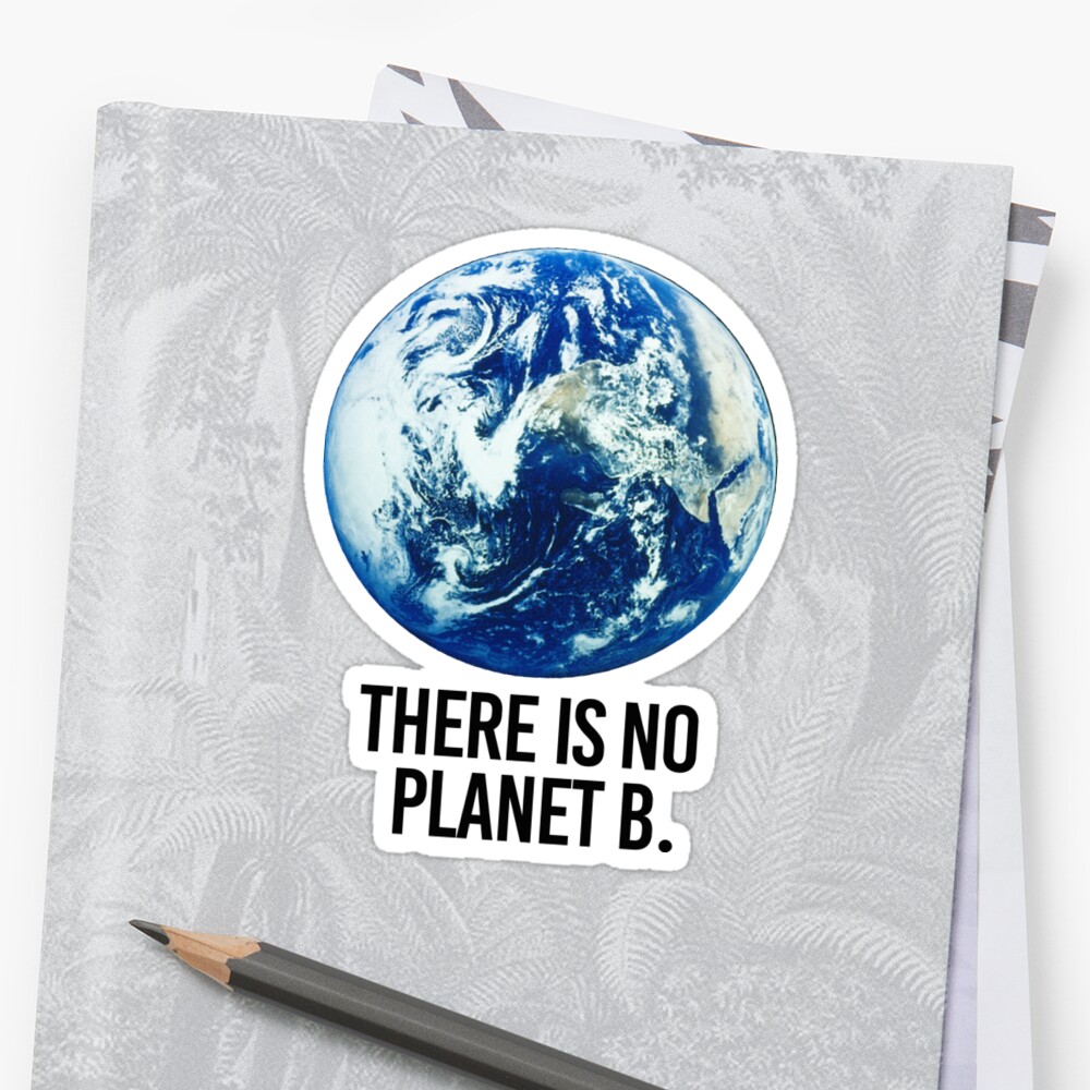 "There Is No Planet B" Sticker By Partyfarty | Redbubble