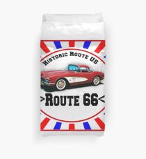 Route 66 vintage logo Duvet Cover
