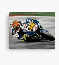 Valentino Rossi Yamaha Canvas Print