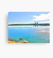 Calgary Kayaker Canvas Print