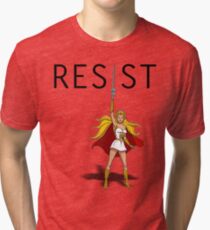 She-Ra says "RESIST" Tri-blend T-Shirt
