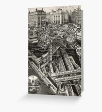 Vintage Leicester Square Greeting Card