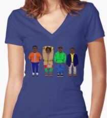 Cool Runnings to Calgary Women's Fitted V-Neck T-Shirt