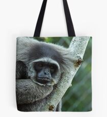 Silvery Gibbon Tote Bag