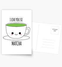 I Love You So Matcha Postcards