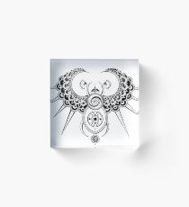 Egyptian Scarab Acrylic Block