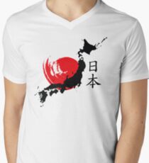Camiseta de cuello en V Japón