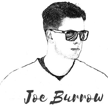 Joe Burrow - Vintage Pencil Drawing Style Kids T-Shirt