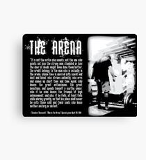 The Man In The Arena Canvas Print
