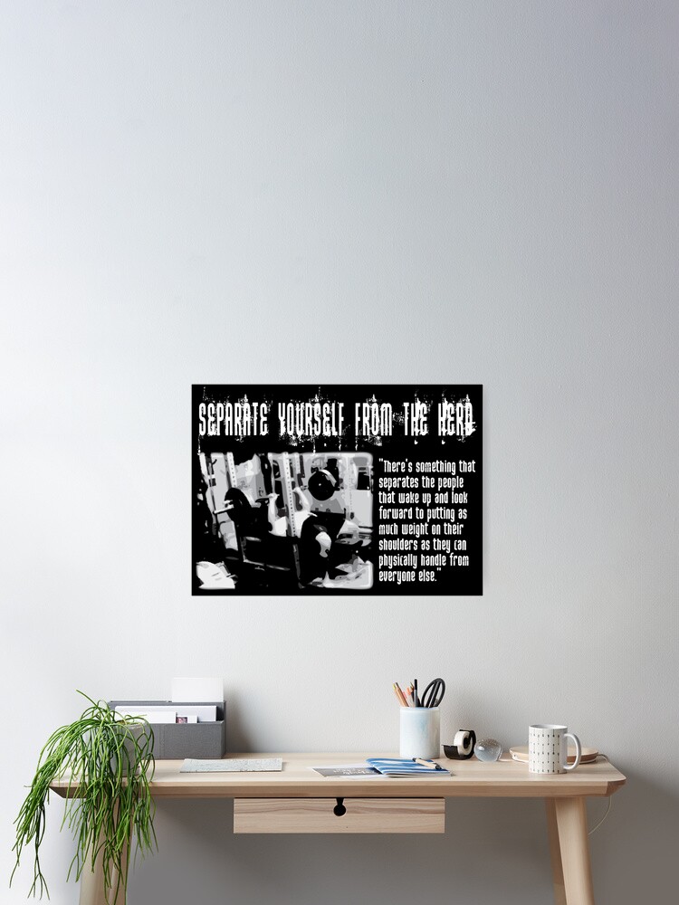 Separate Yourself From The Herd Bench Press Motivation Poster