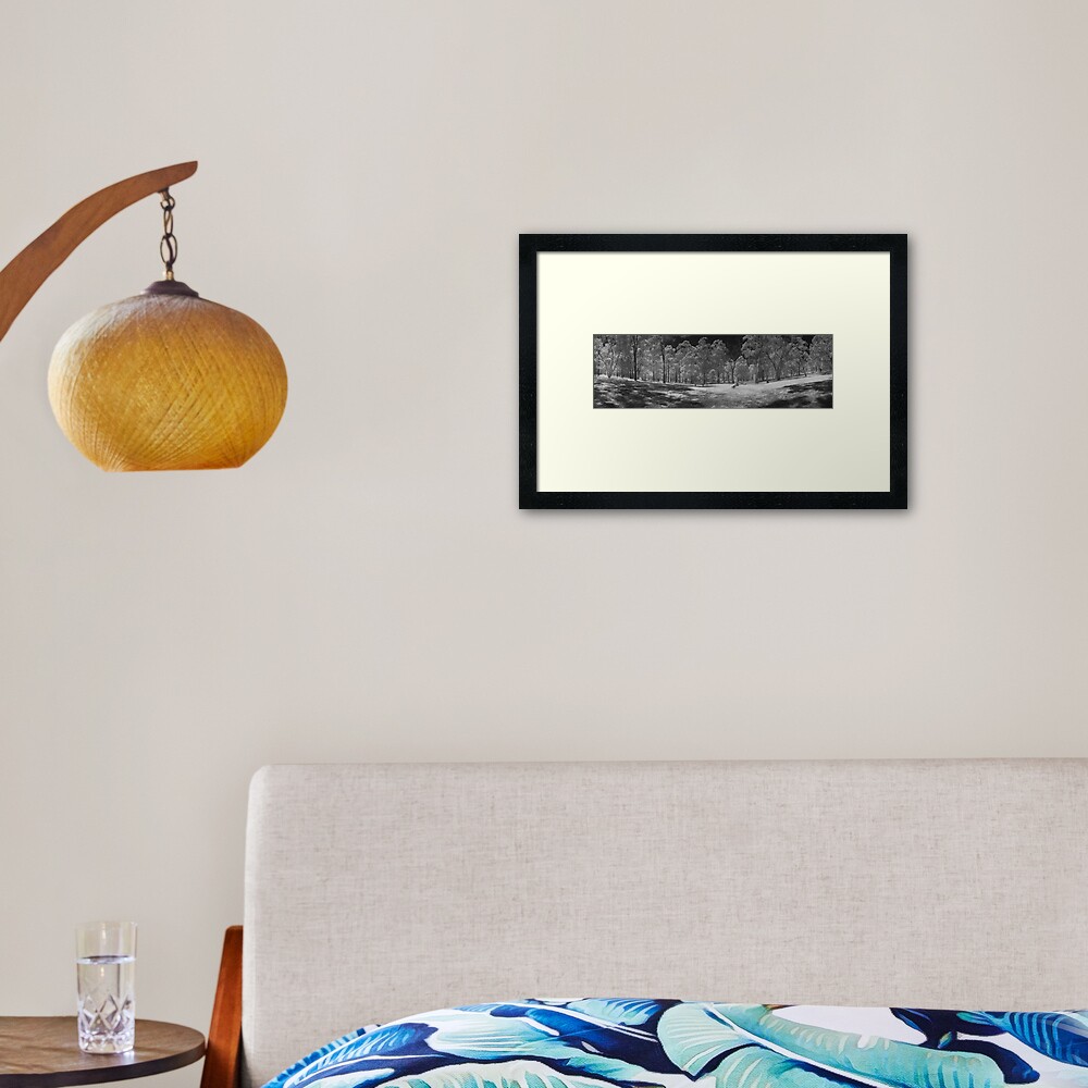 Wattle Park in infrared Framed Art Print