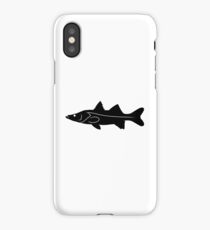 Snook Fish Silhouette (Black) iPhone Case