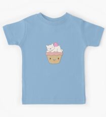 Cute Polar Bear Cupcake Kids Tee