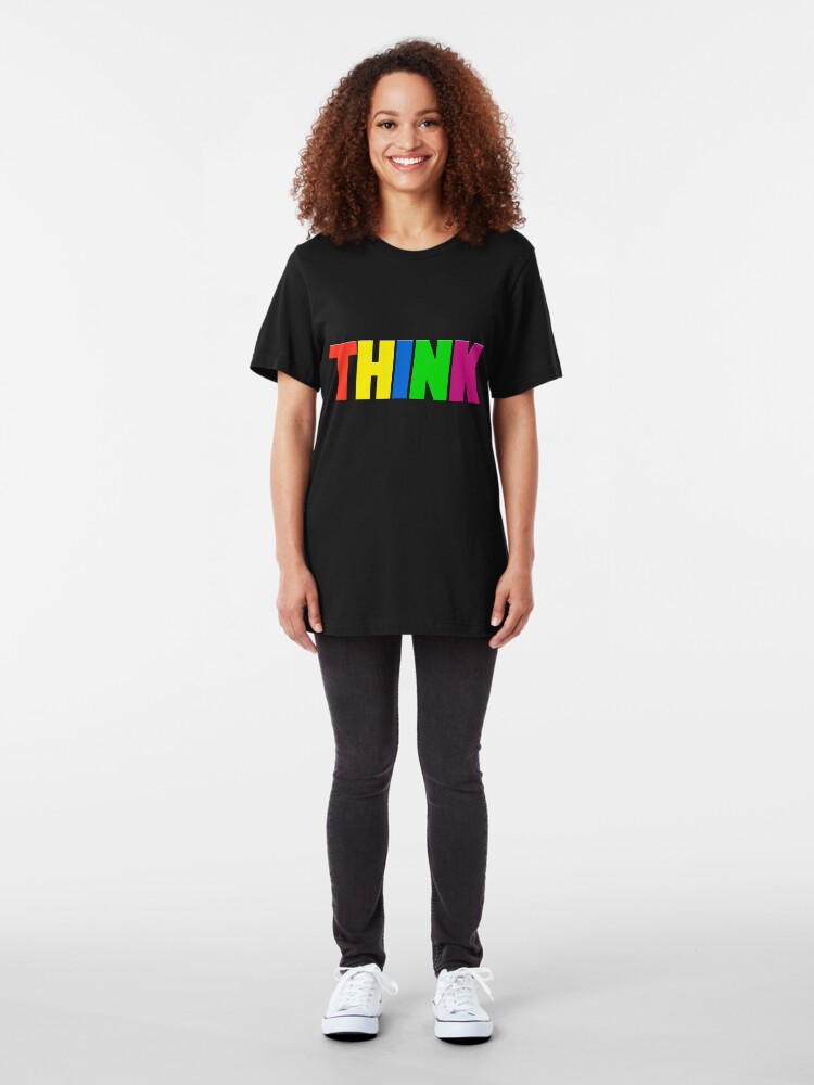 Alternate view of Think - NEON Slim Fit T-Shirt