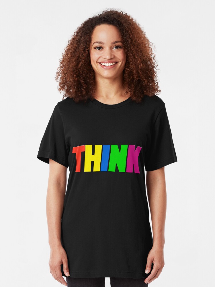 Alternate view of Think - NEON Slim Fit T-Shirt