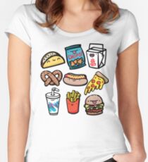 Junk Food Dudes Women's Fitted Scoop T-Shirt