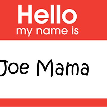 Mein Name ist Joe