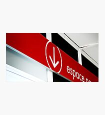 Red Espace Photographic Print