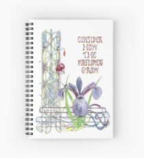 Consider the Wild Flowers Spiral Notebook