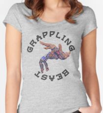 Grappling Beast Women's Fitted Scoop T-Shirt