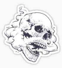 Vaping Skull Sticker