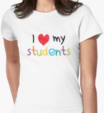 I Heart My Students Teacher Love Women's Fitted T-Shirt