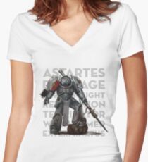 CODEX SPLATTER 38 Women's Fitted V-Neck T-Shirt