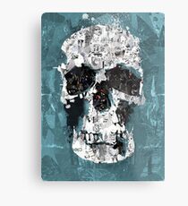 The Blue Skull of Baker Street Metal Print