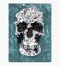 The Blue Skull of Baker Street Photographic Print