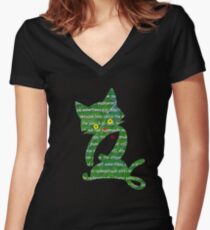 "Fish for Pussies" T-Shirts Women's Fitted V-Neck T-Shirt