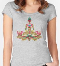 YOGA. SILENCE LEADS MOST PERFECTLY2 Women's Fitted Scoop T-Shirt