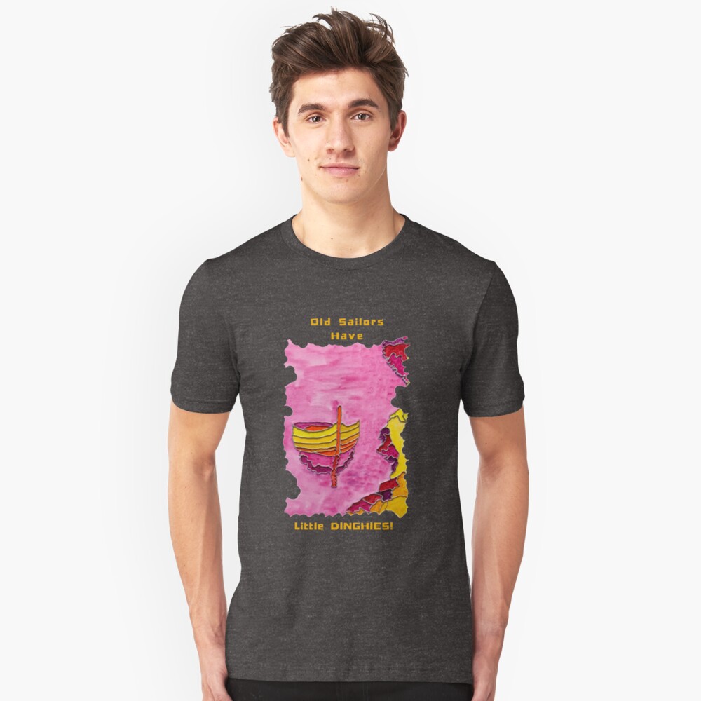 SAILING DINGHY CUTE NAUTICAL OLD SAILORS Slim Fit T-Shirt