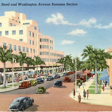 Postcard Florida Miami Beach Lincoln Road Shopping Mall Vintage FL PC