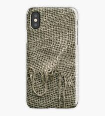 Burlap Sack Texture iPhone Case
