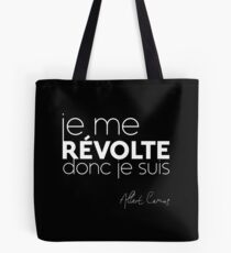 Je me revólte, donc je suis - Albert Camus Tote Bag