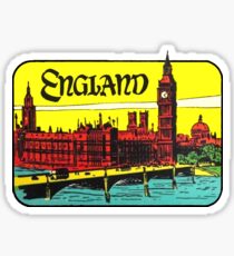 England Big Ben Vintage Travel Decal Sticker