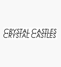 Crystal Castles logo Photographic Print