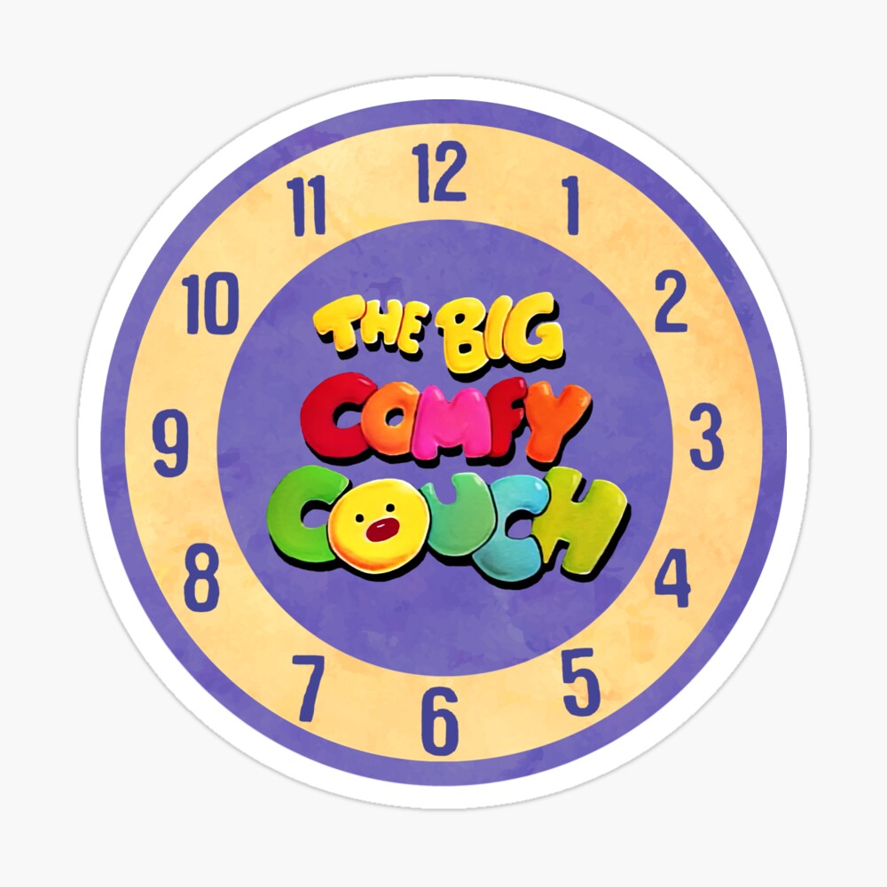 The Big Comfy Couch Clock Mug By Birchandbark Redbubble