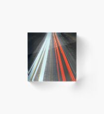 Route de la nuit Acrylic Block