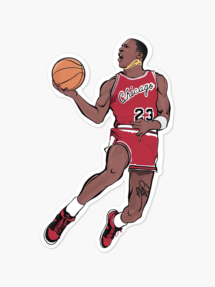 "michael jordan sticker" Sticker by nairb997 Redbubble