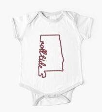 Body de manga corta para bebé Roll Tide