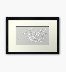 City chaos and order Framed Print